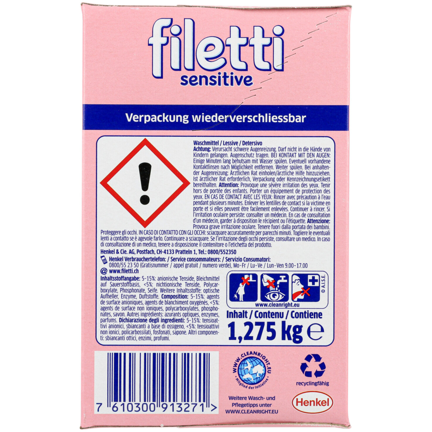 Filetti sensitive Pulver