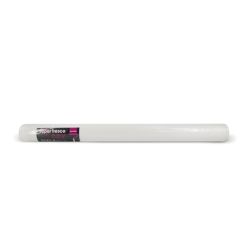 Vliesbehang extra breed Textiel wit (104044)