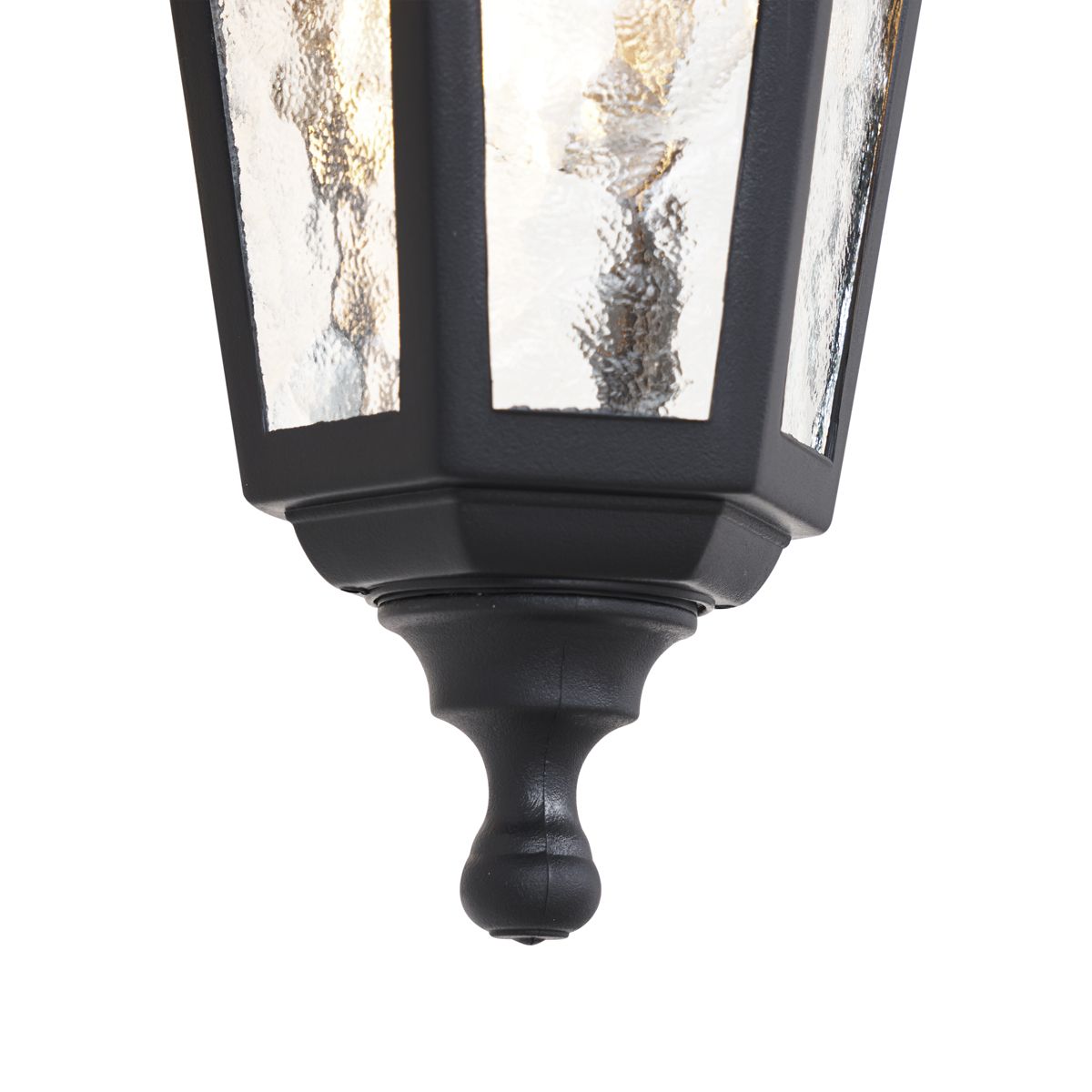 Klassieke buiten wandlamp zwart IP44 - New Haven Hammered
