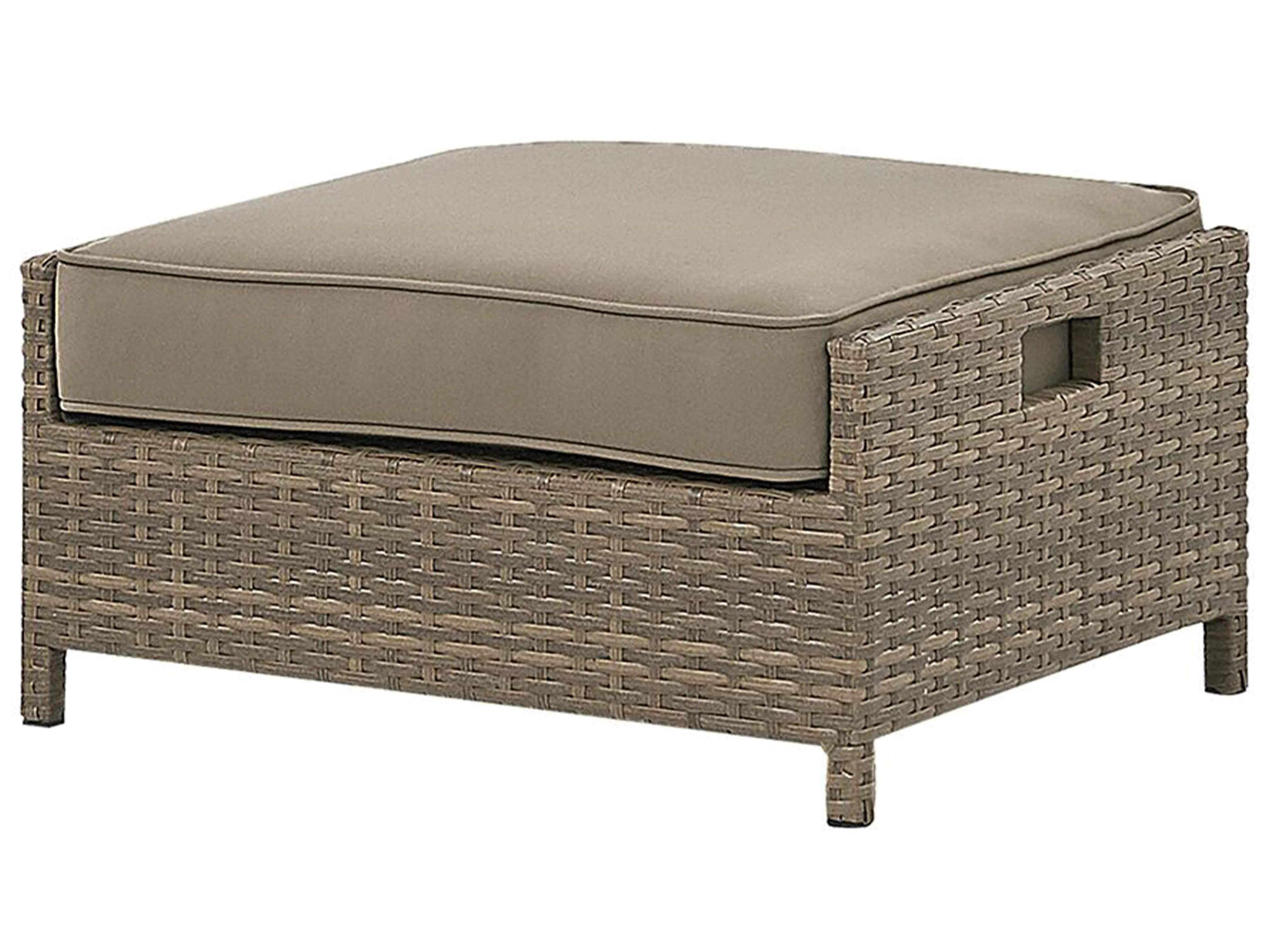 Loungeset met tafel 5-zits BELLUNO PE rotan Bruin