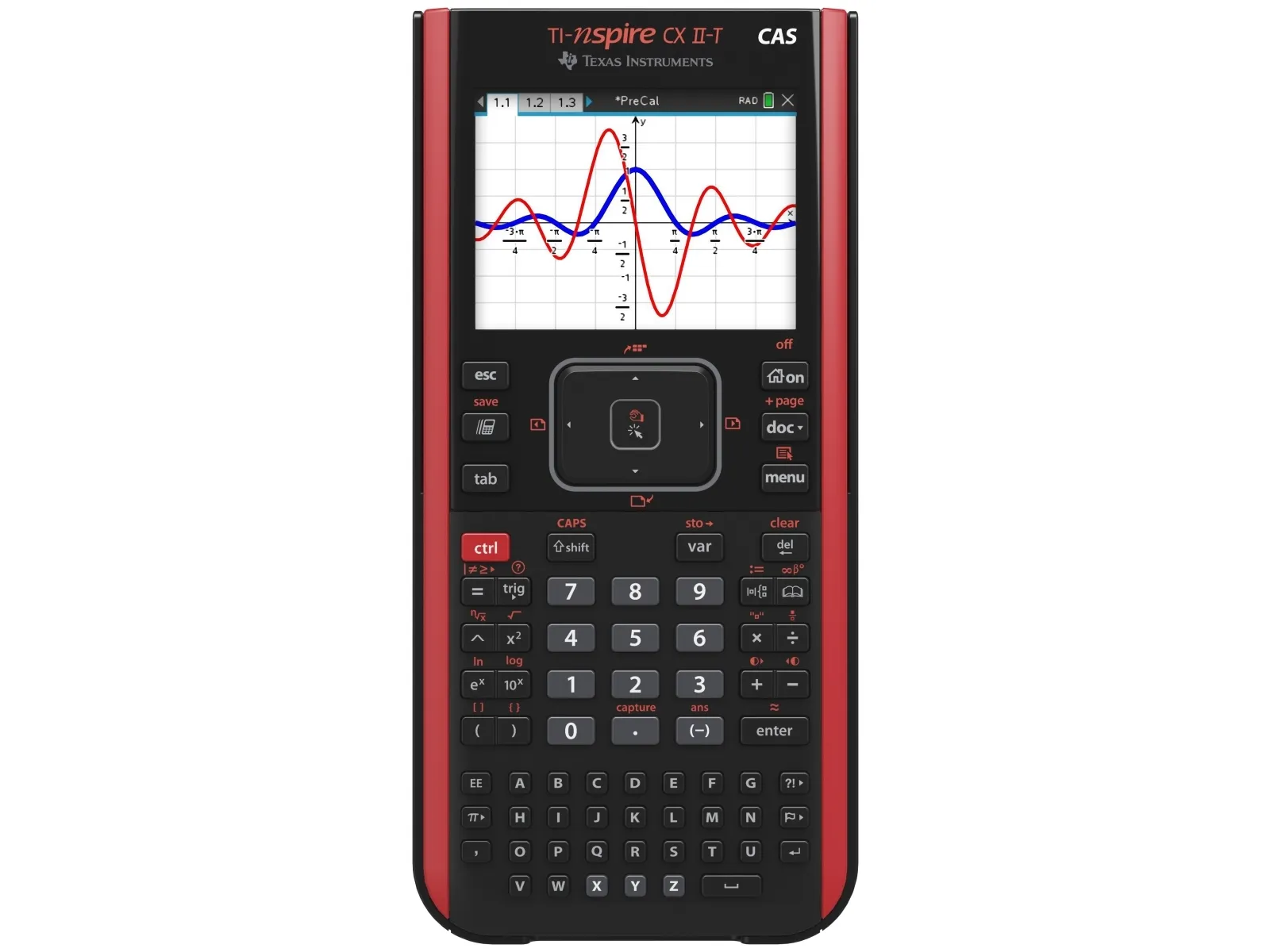 Texas Instruments TI-Nspire CX II-T CAS - Grafisk regnemaskine - USB - batteri