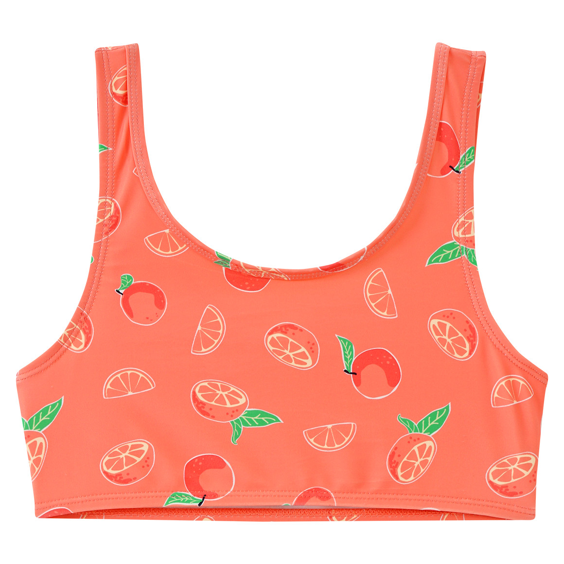 Famy Mädchen Bikini mit Allover-Print hellorange