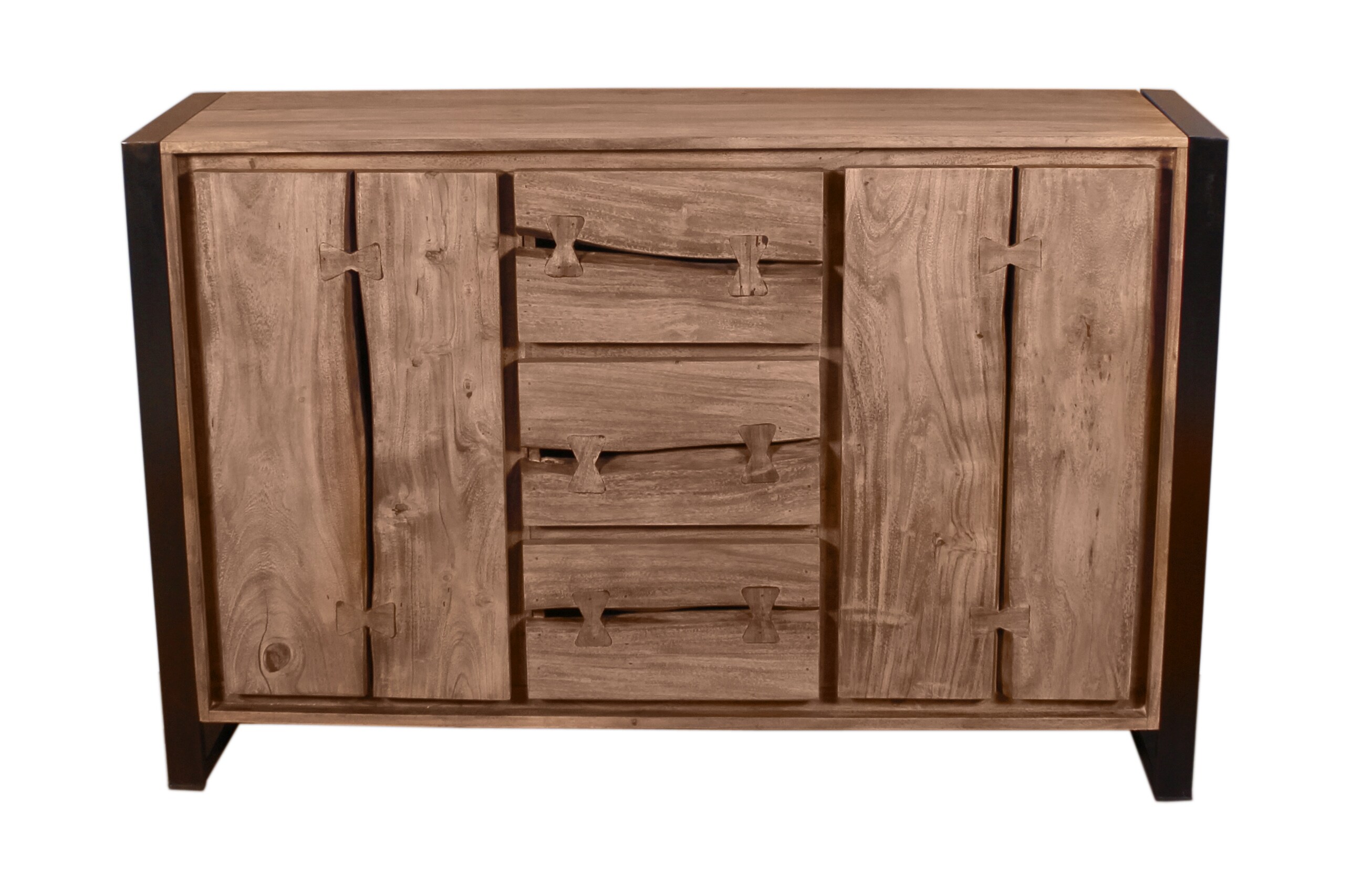 Sideboard Natural Edge Akazie Kommode Wohnzimmer Esszimmer Schubladen Schrank