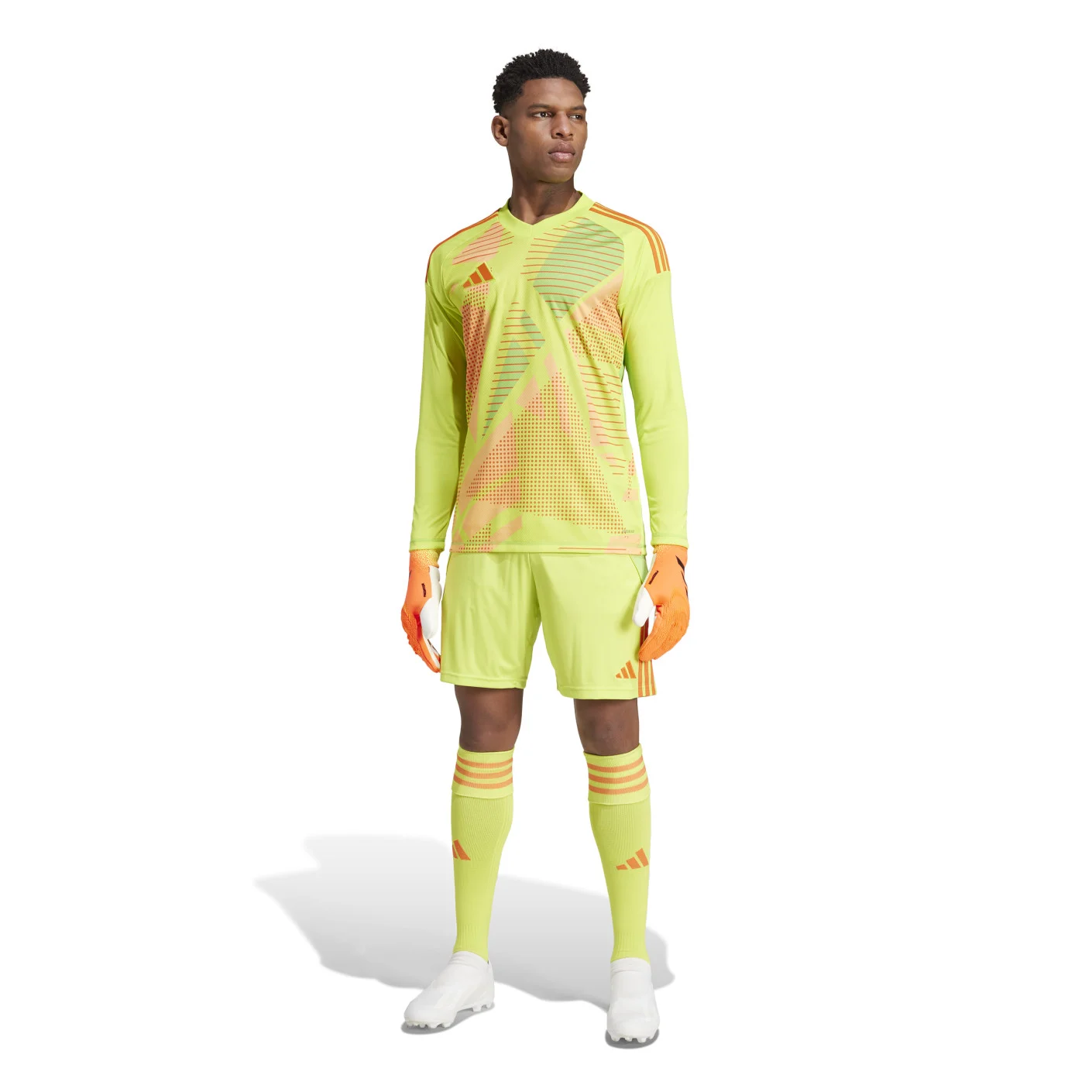 Adidas Tiro 24 Competition Keepersshirt Lange Mouwen Geel Oranje Groen Roze