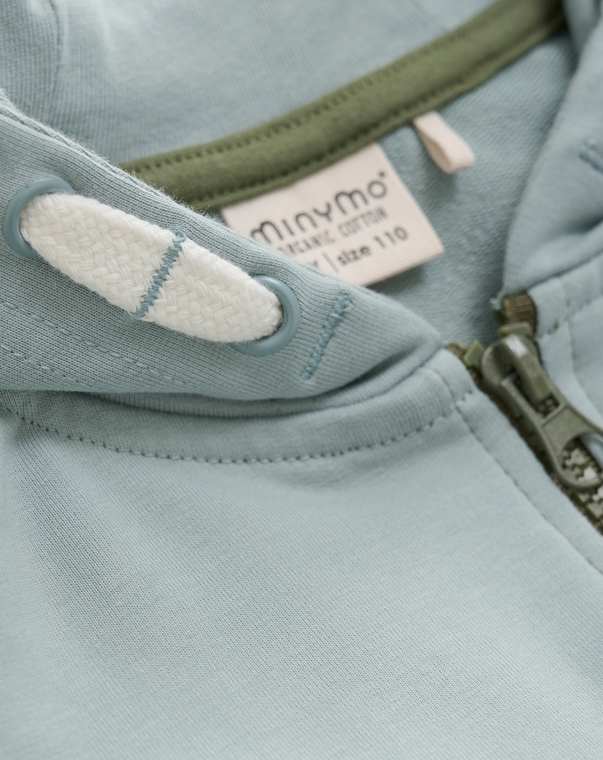 Kapuzen-Sweatjacke IT'S ALL GOOD in olivine
