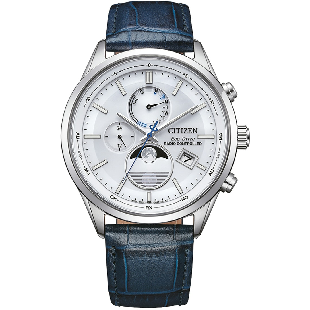 Citizen Elegant Moon Phase Eco-Drive Radio Controlled