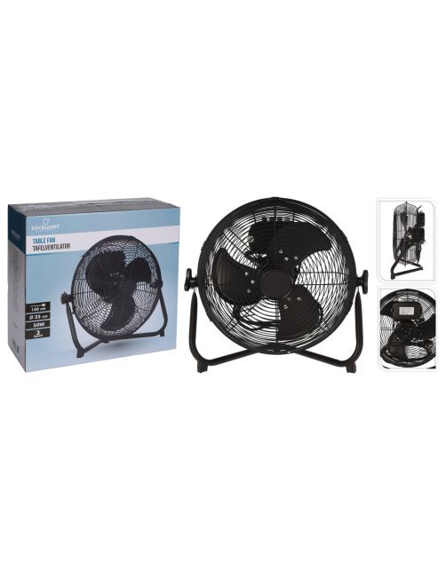 Homestyle Ventilator Vloer Model - Ventilator - Ø35 cm Zwart