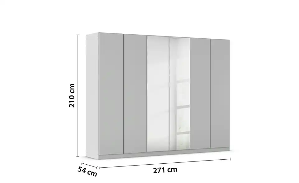 Falttürenschrank 271 cm 6 Stück