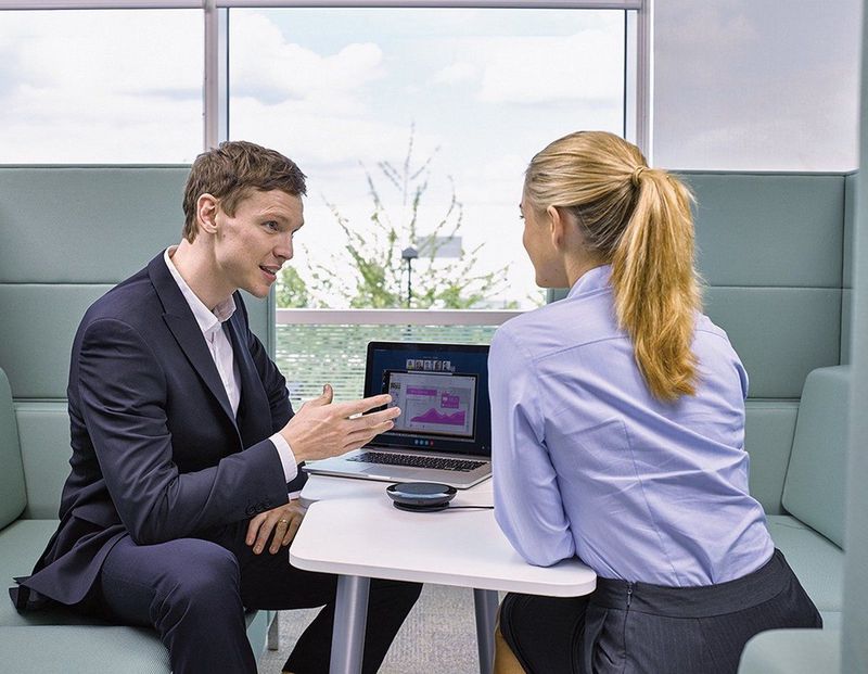Jabra - Speak 410 - Speakerphone - Zwart - Draagbaar