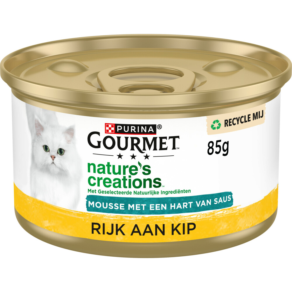 24x Gourmet Nature's Creations Blik Moussemet Saus Kip85 gr