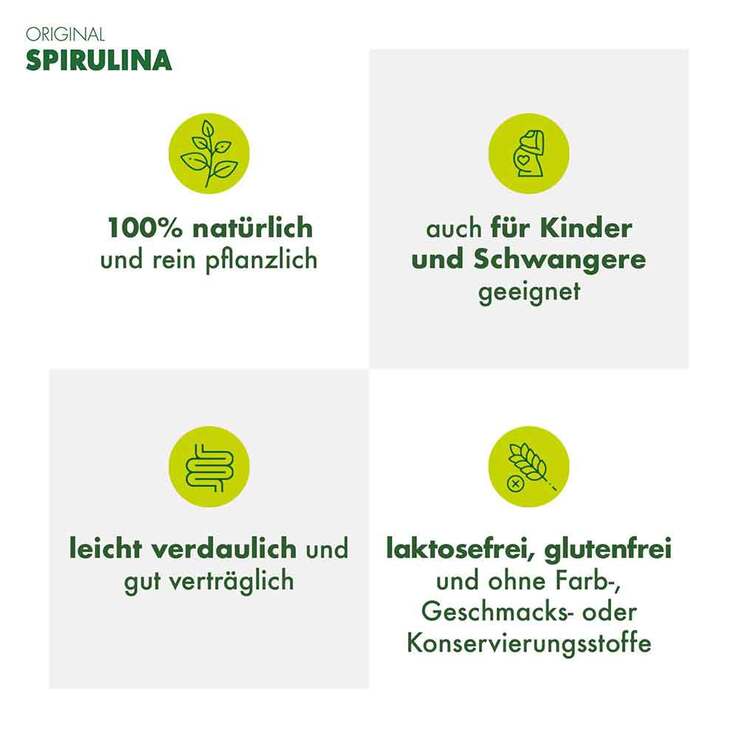 Original Spirulina Tabletten, 480 St