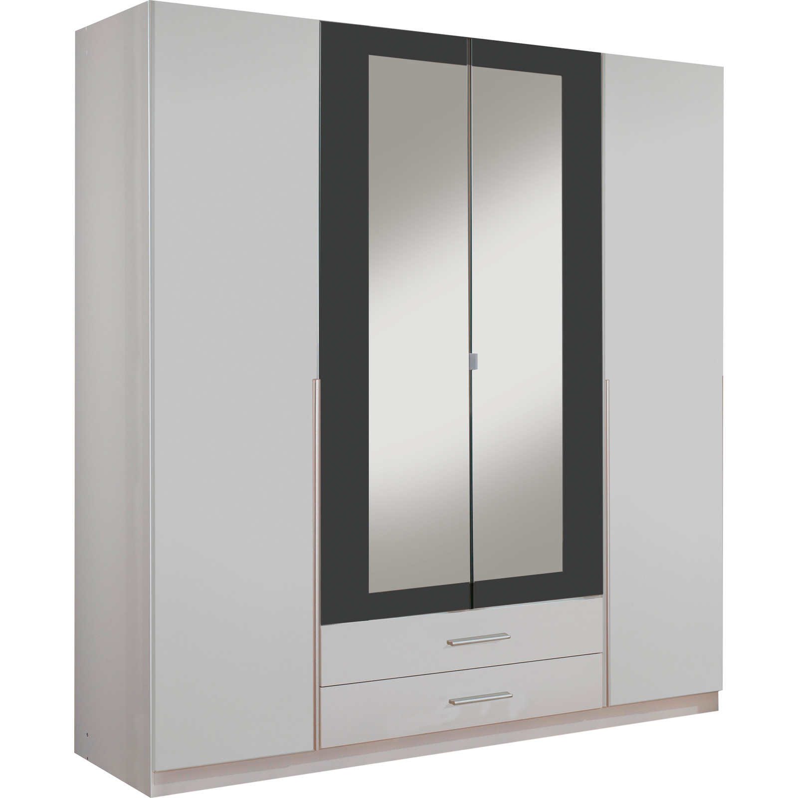 Schrank Kuga weiss/graphit, 4-trg