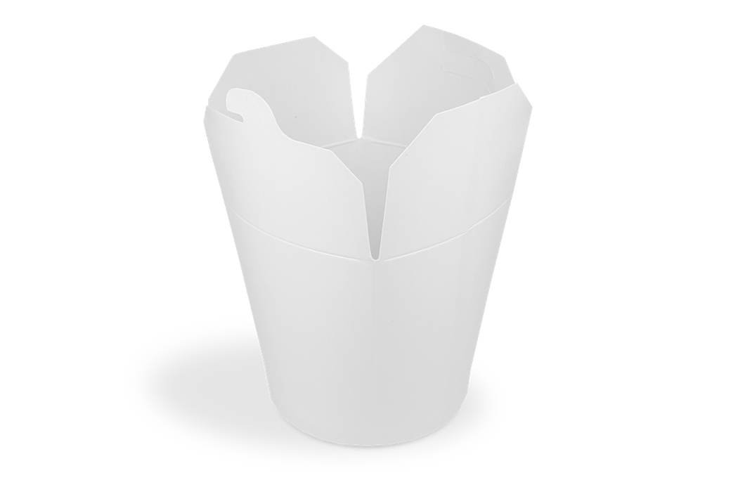 Wok to Go beker 26oz 750ml karton wit