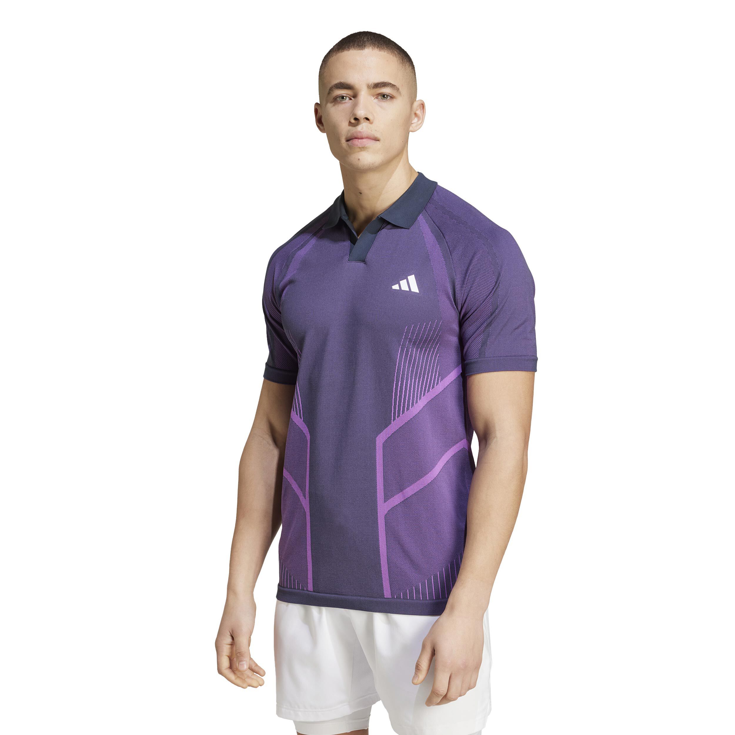 adidas Seamless Pro Polo Hommes - Violet , Berry