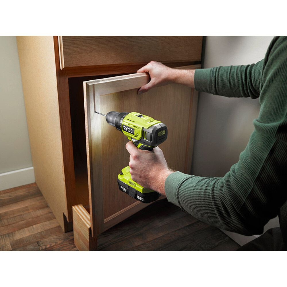 BORSKRUTREKKER RYOBI R18DD4-2C20G ONE+18V 2X1.5AH