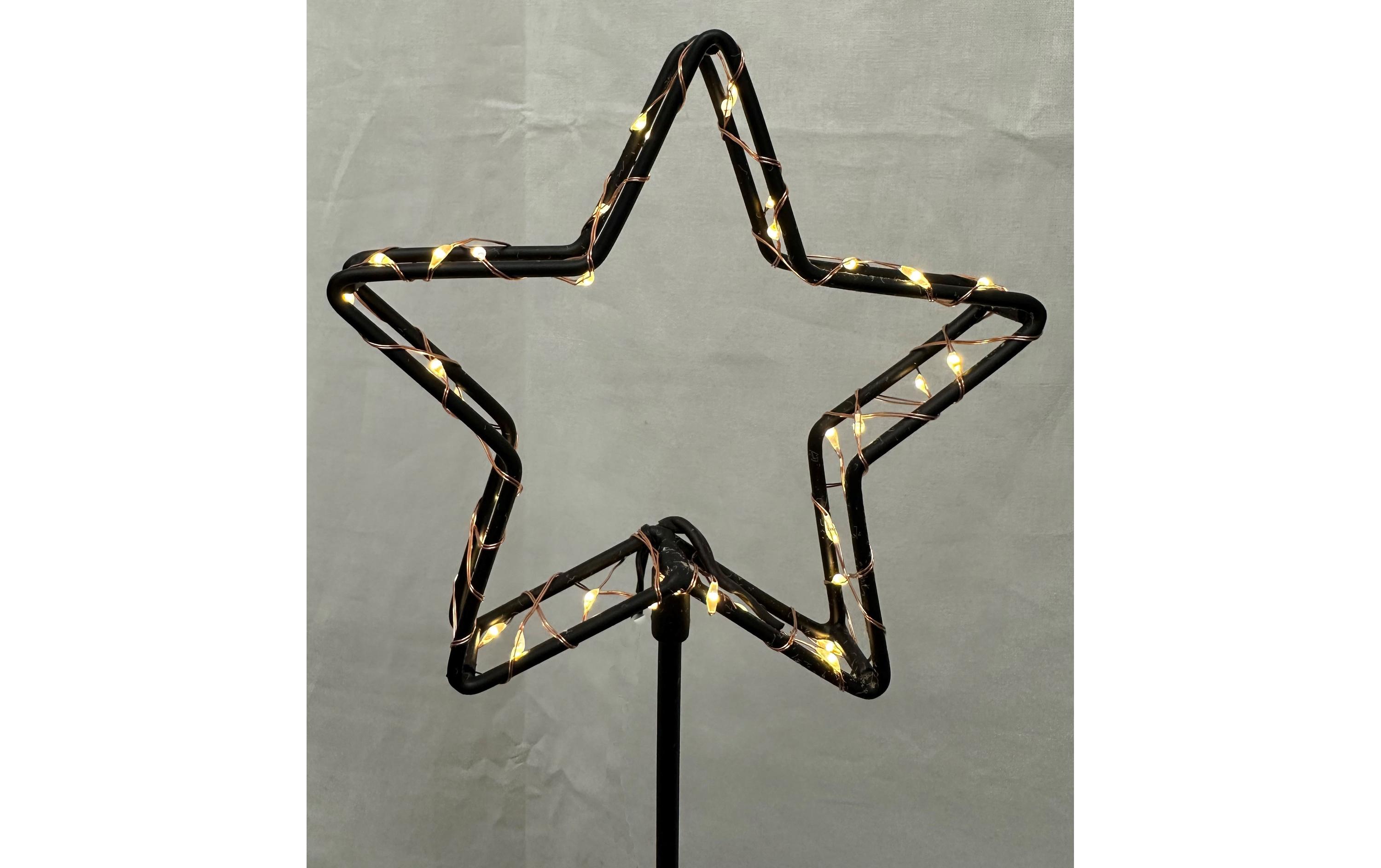 LED-Figur Junge, 40 LEDs, 60 cm, SchwarzLED Weihnachtsdekoration