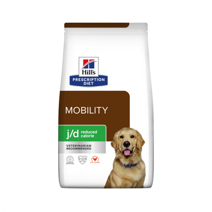 HiLL'S Prescription Diet j/d Mobility Reduced Carlorie au Poulet - Croquettes pour chien