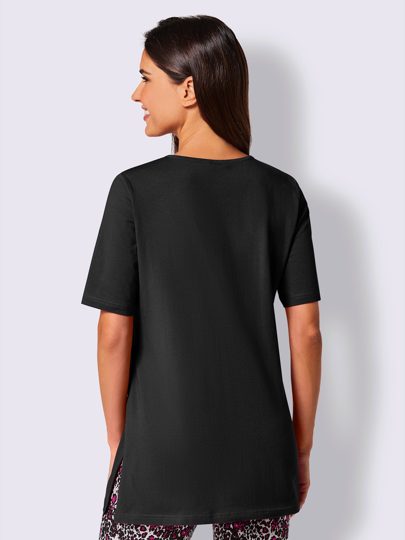 T-shirt long jersey fin