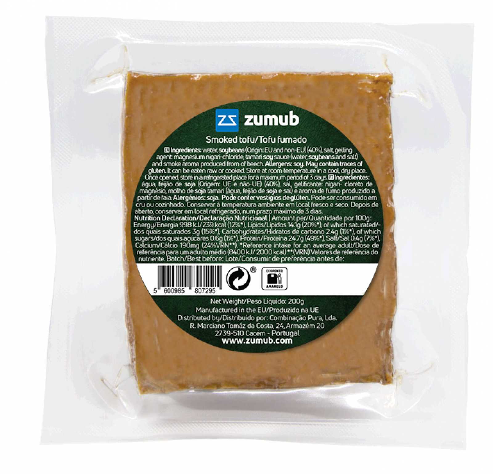 Tofu Defumado Zumub 200g