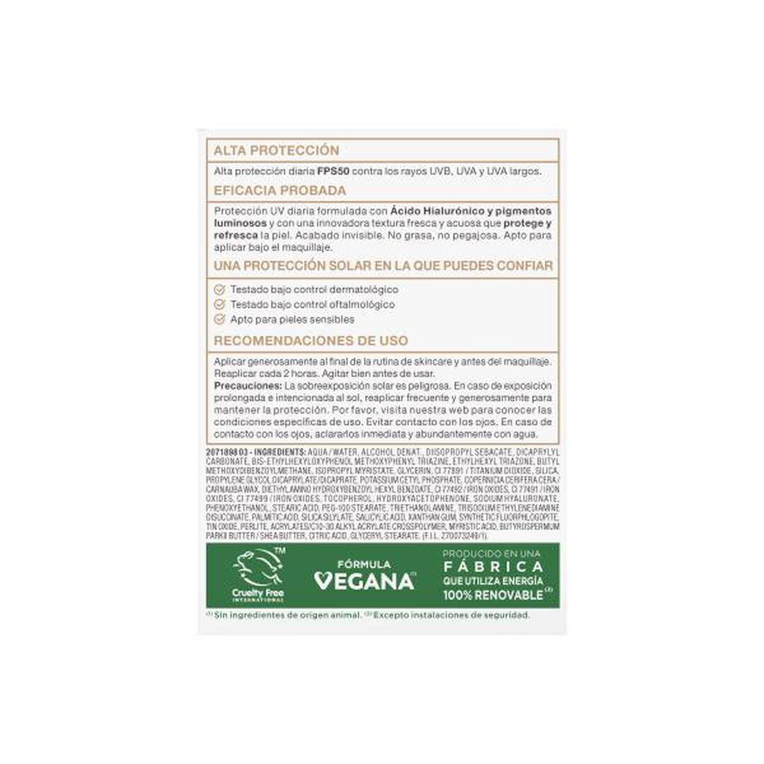 AMBRE SOLAIRE Super UV Vitamina C - Water Refresh Tinted - 40ml