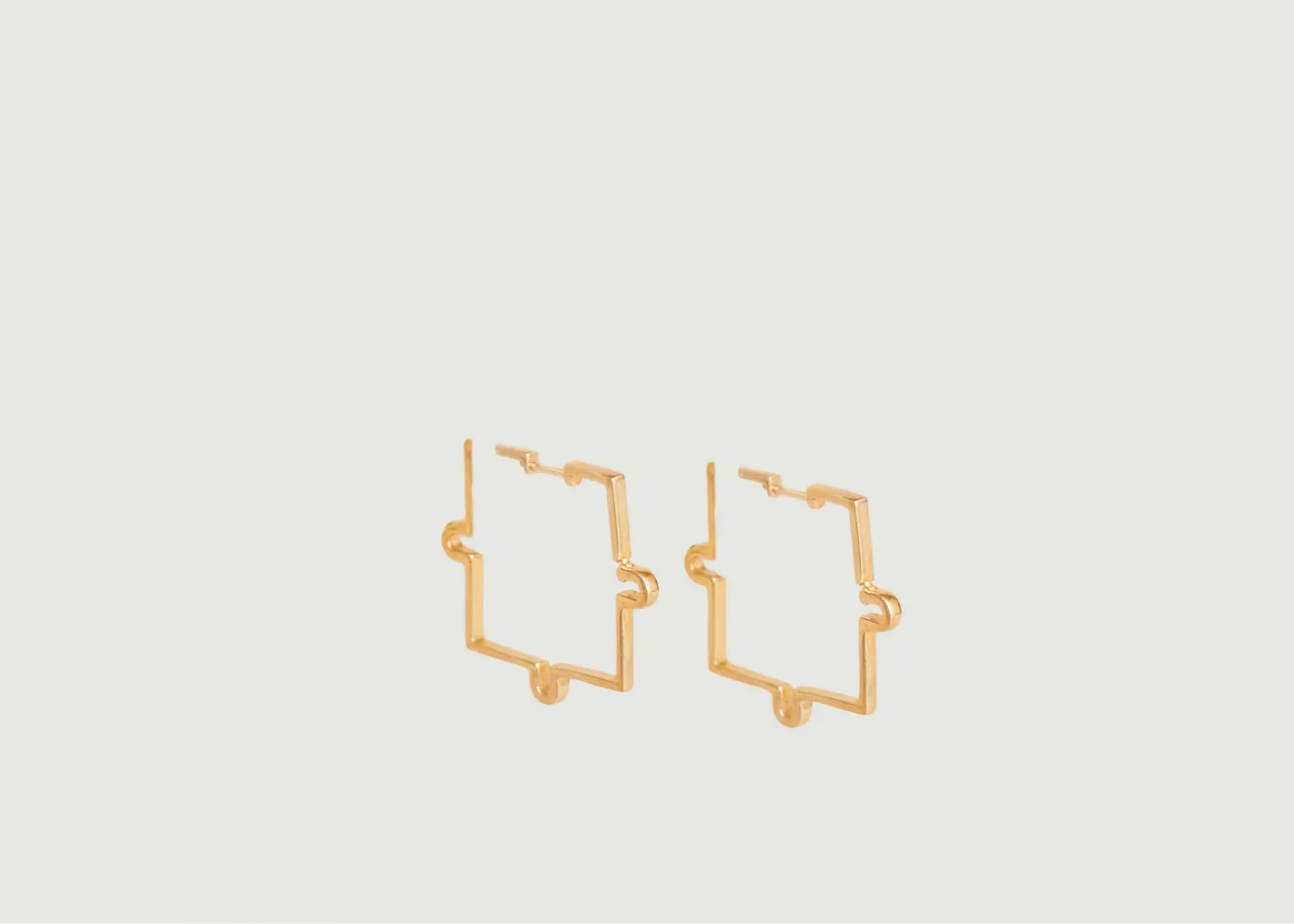 Boucles d'oreilles pendantes Puzzle Gamme Blanche
