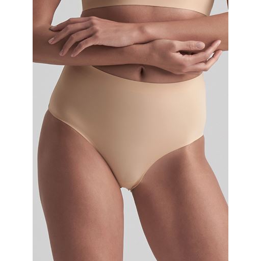 Bye Bra Invisible Mid Waist Brief, Beige, XXL