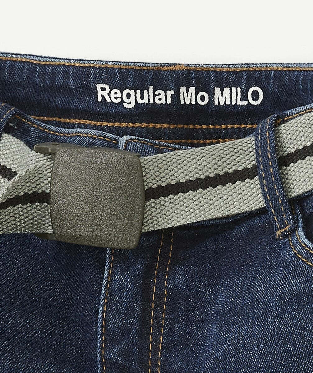 MILO LE JEAN DROIT BRUT AVEC CEINTURE TAILLE +