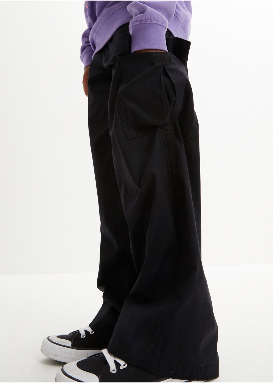 Pantalon cargo fille avec imprimé graffiti