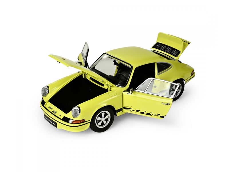IXO Models Bausatz Porsche 911 RS 2.7 Gelb/Schwarz 1:8 Hochdetaillierter Standmodellbausatz im Massstab 1:8