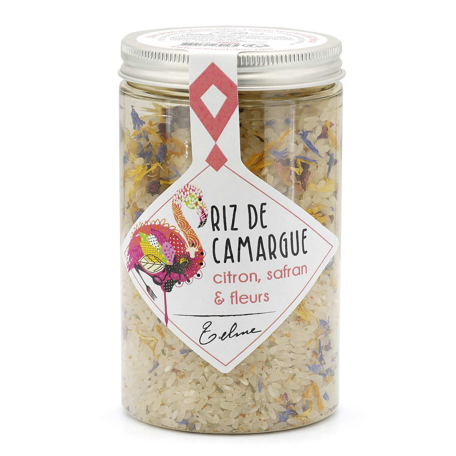 Riz de Camargue au citron, safran et fleurs - Maison Telme