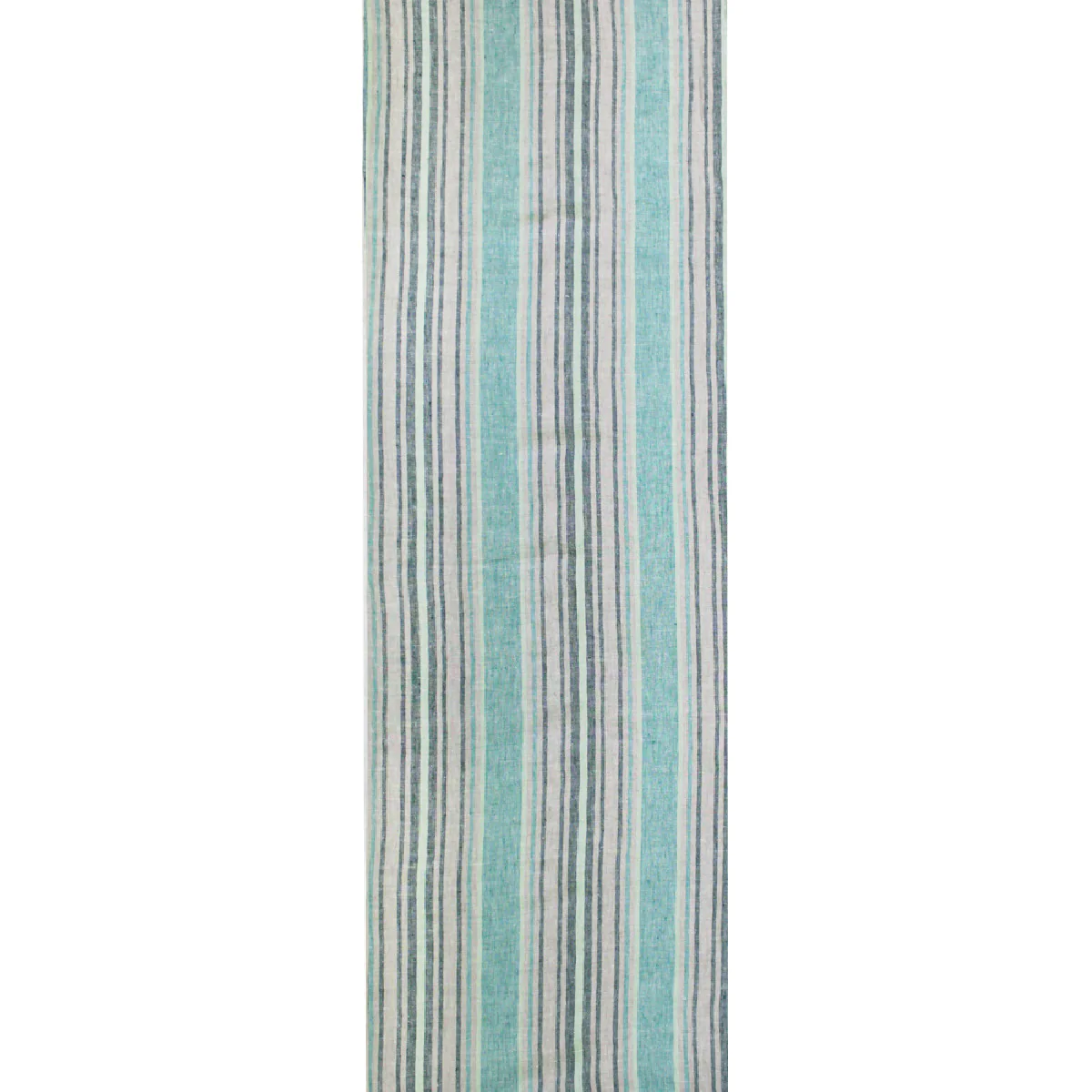 Chemin de table pur lin vert 50X155 Garnier Thiebaut