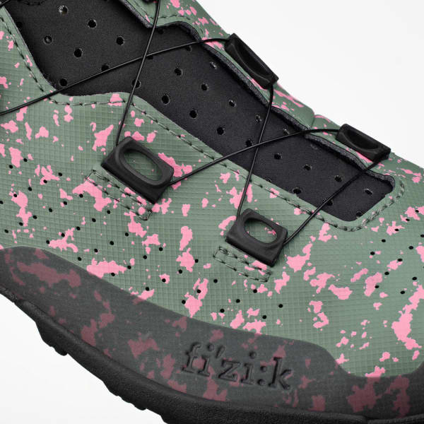 Chaussure VTT automatique FIZIK TERRA ATLAS GREEN/SPLASH PINK