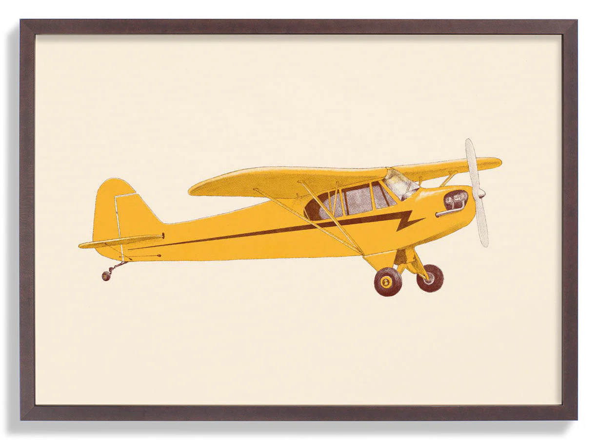 Little Yellow Club - Flugzeug von Florent Bodart