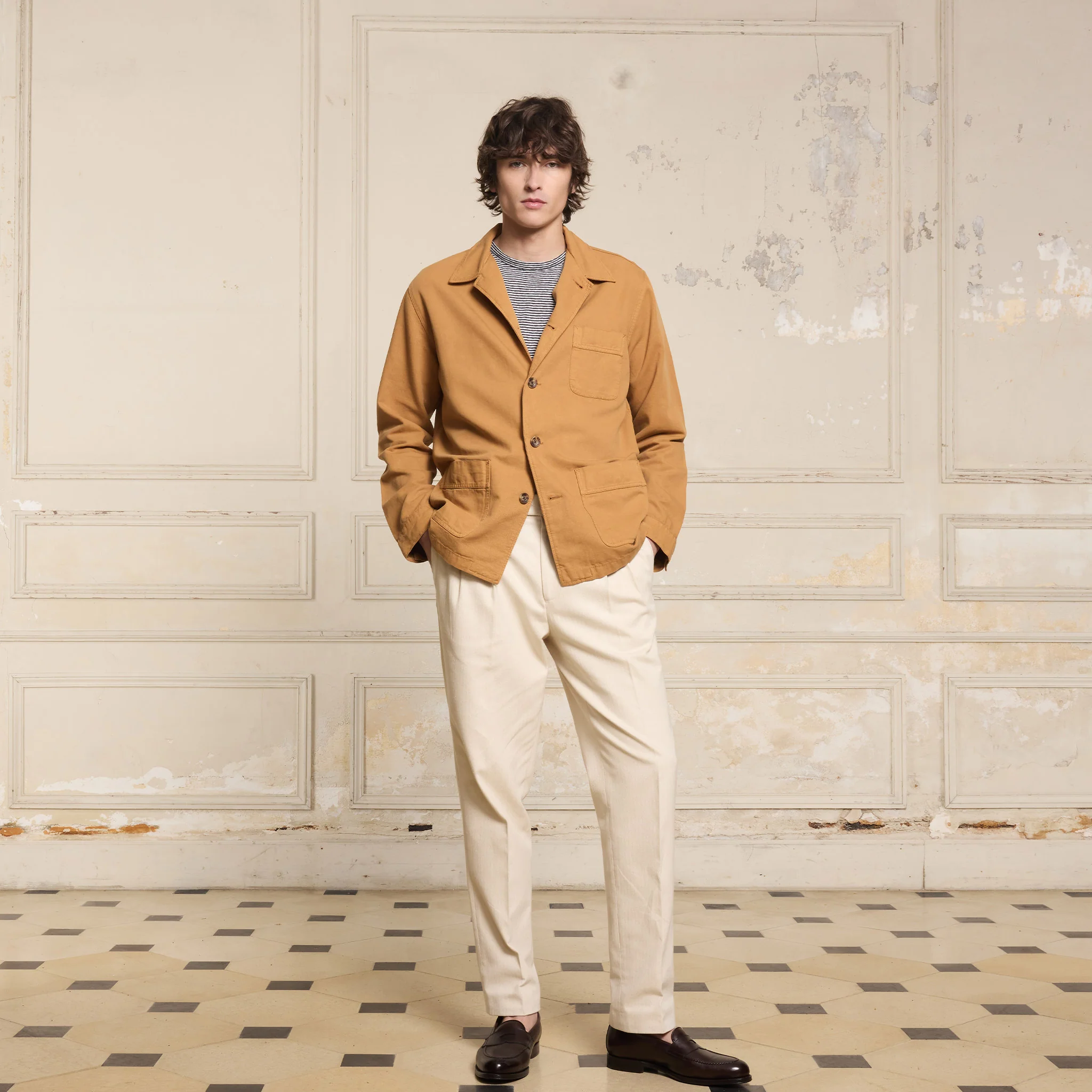 Ocher work jacket