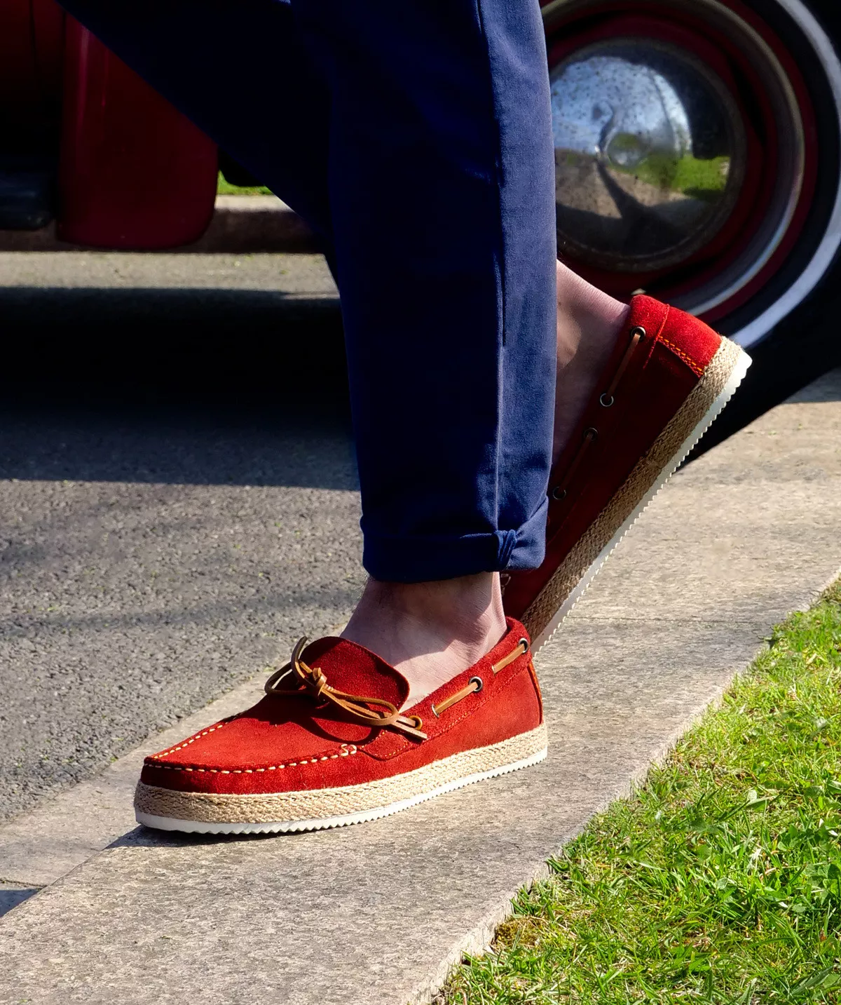 Mocassin Panama Rouge Brique
