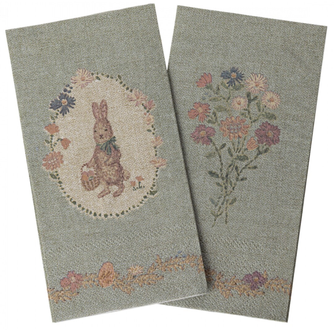 Maileg servetten lapin de pâques - green - 16st