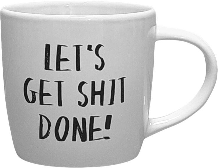 Kasia Lilja Krus - Let's get shit done Hvid