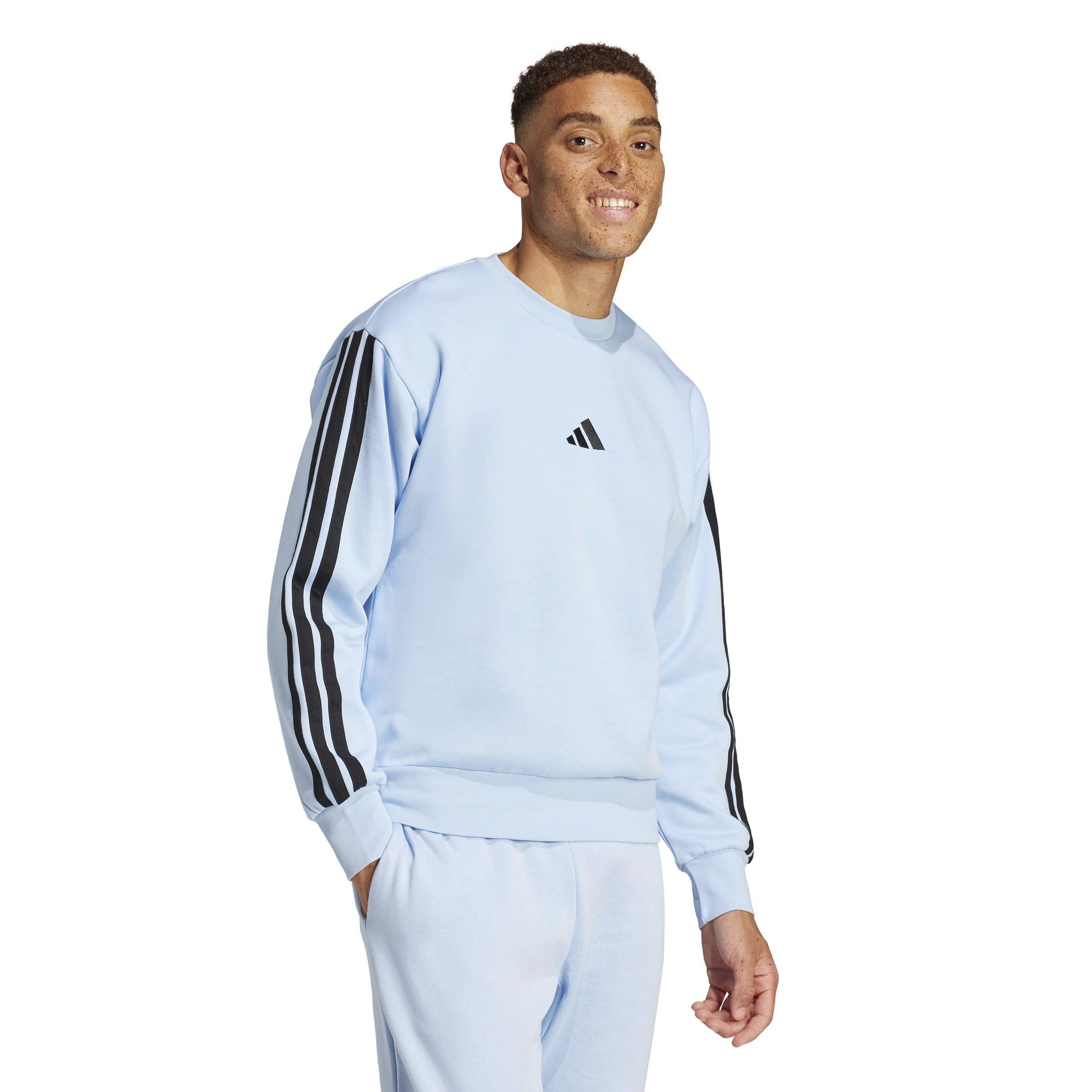 adidas Essentials 3-Stripes Fleece Sweatshirt Mens
