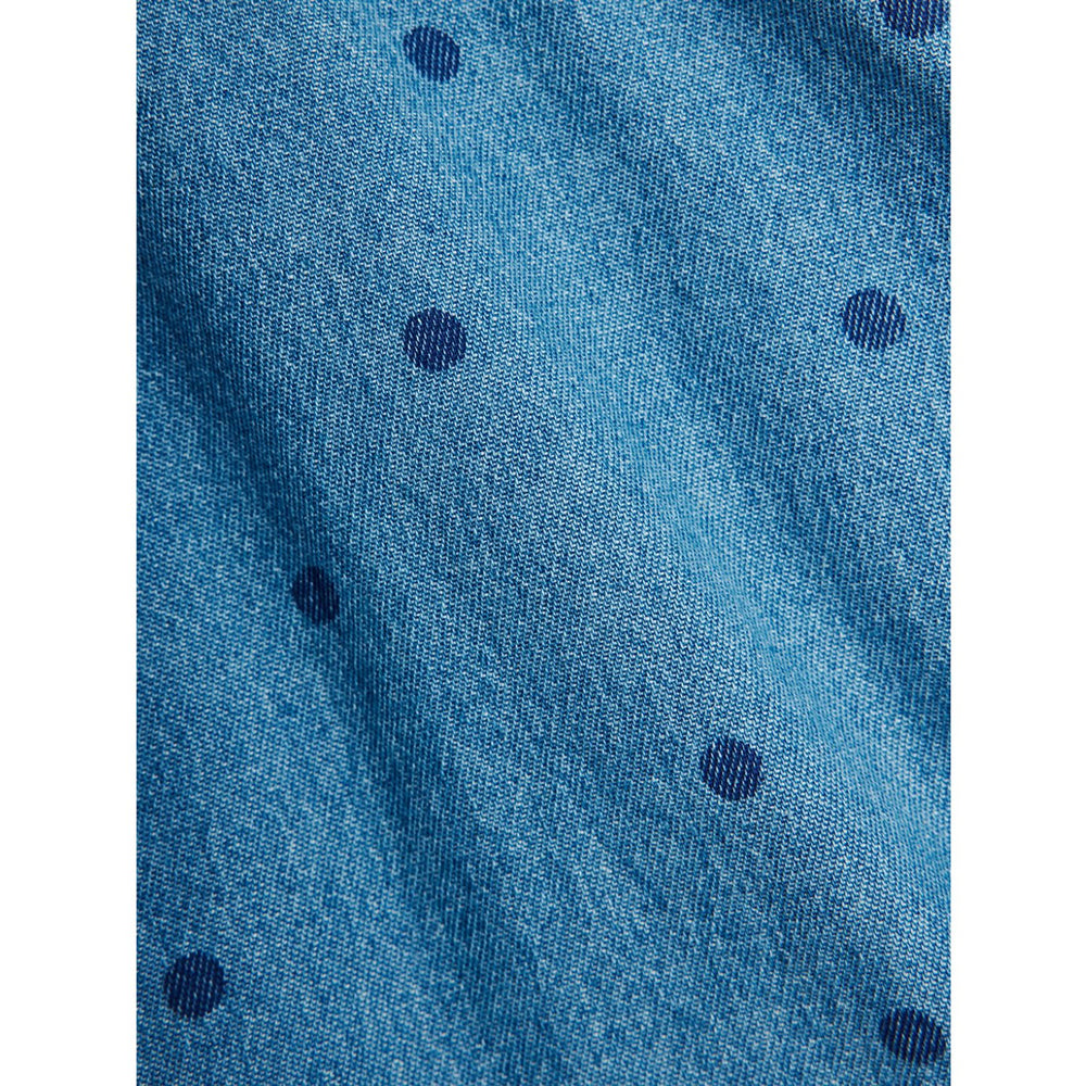 Køb Mini Rodini Blue Lw Denim Dots AOP Strop Kjole