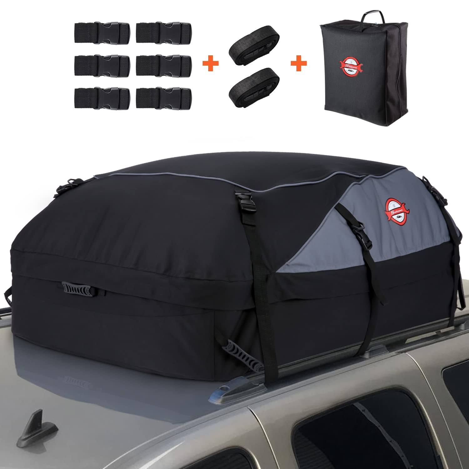 Coffre de Toit de véhicule Sac de Toit Voiture pour Voyage résistant aux intempéries (580L-Nylon 900D)