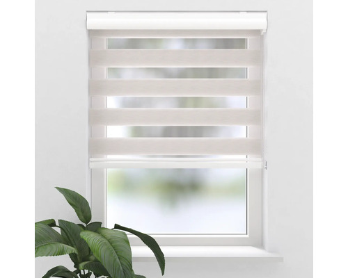 Soluna dubbel rolgordijn Ikaria D-R14 met cassette grijs 60x175 cm