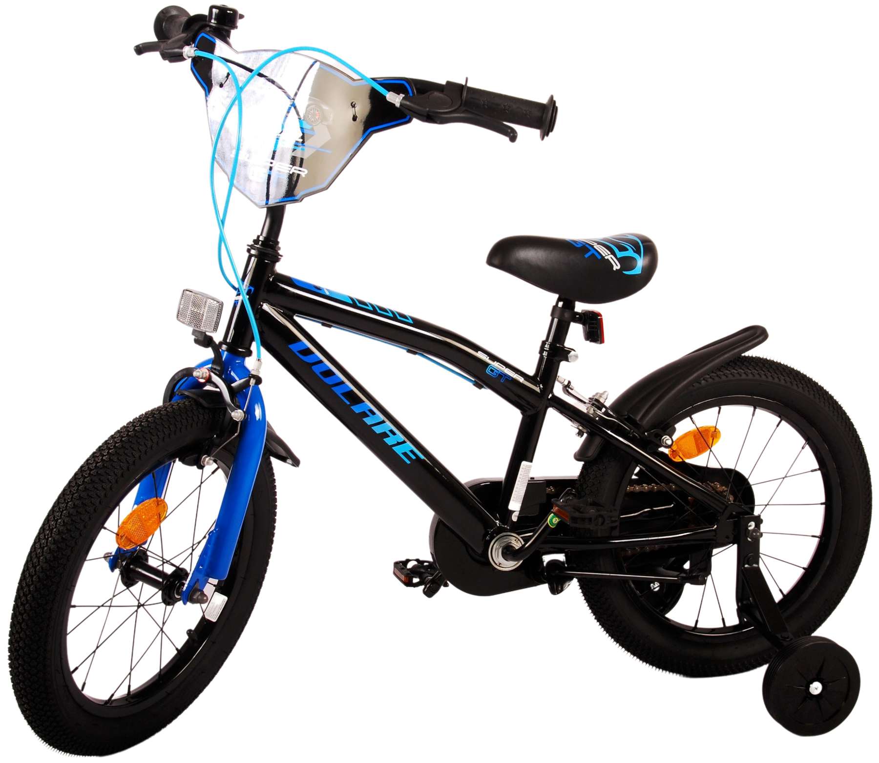 TPFSports Super GT Kinderfahrrad - Jungen - 16 Zoll - Rücktritt + Handbremse - Blau