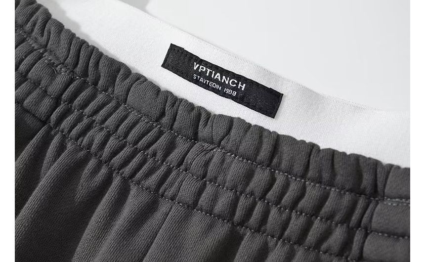 Haneliz - High Rise Applique Wijde Pijpen Joggingbroek
