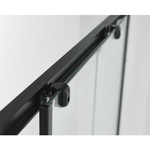 Badstuber Elite douchecabine 80-90x80-90cm met schuifdeur zwart mat