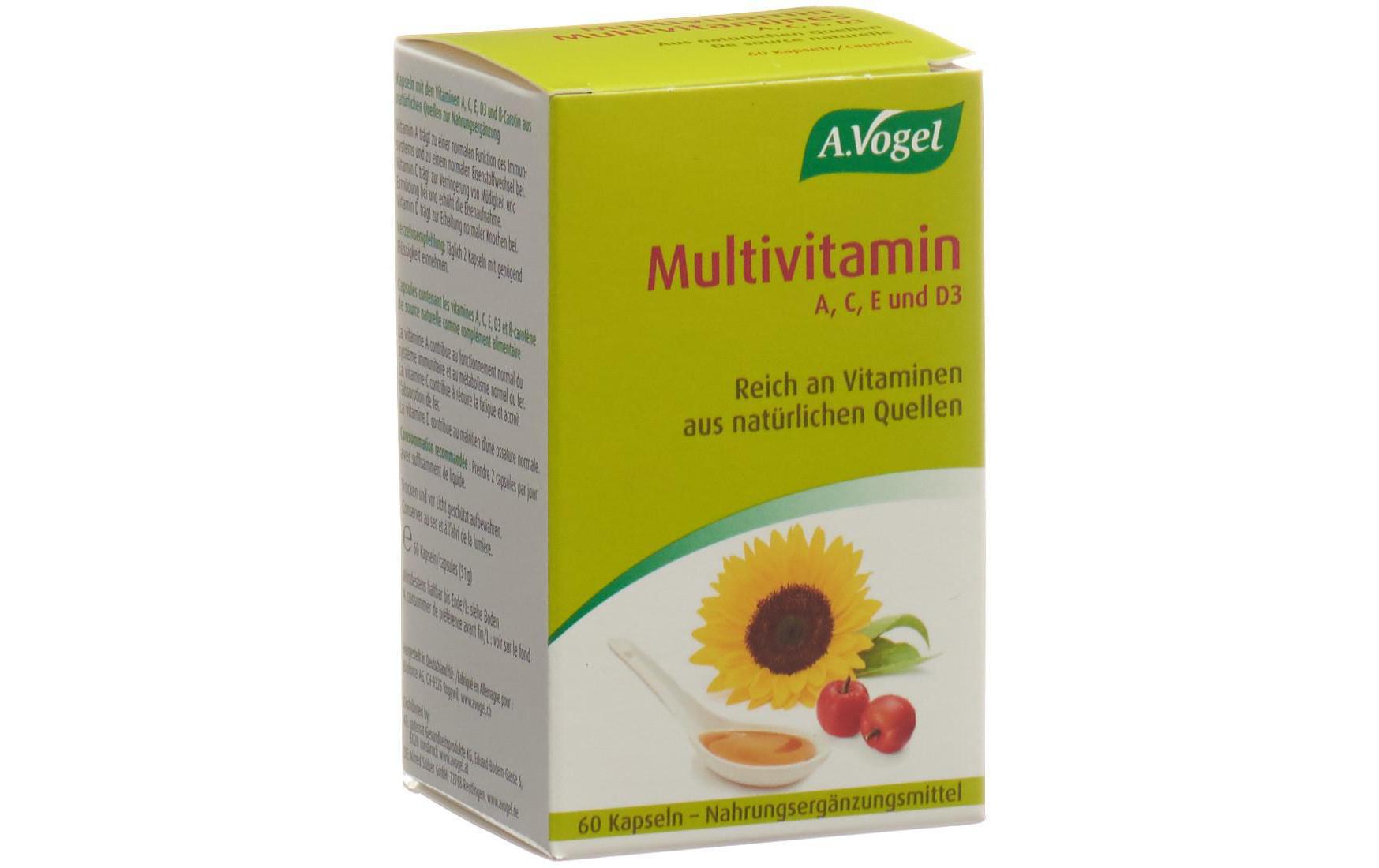 Multivitamin 60 KapselnNahrungsergänzung Multivitaminpräparat