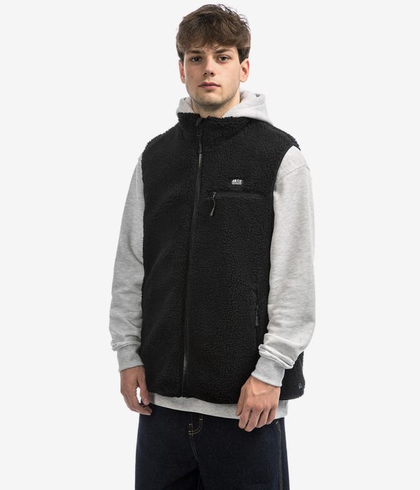 Antix Sherpa Fleece Weste (black)