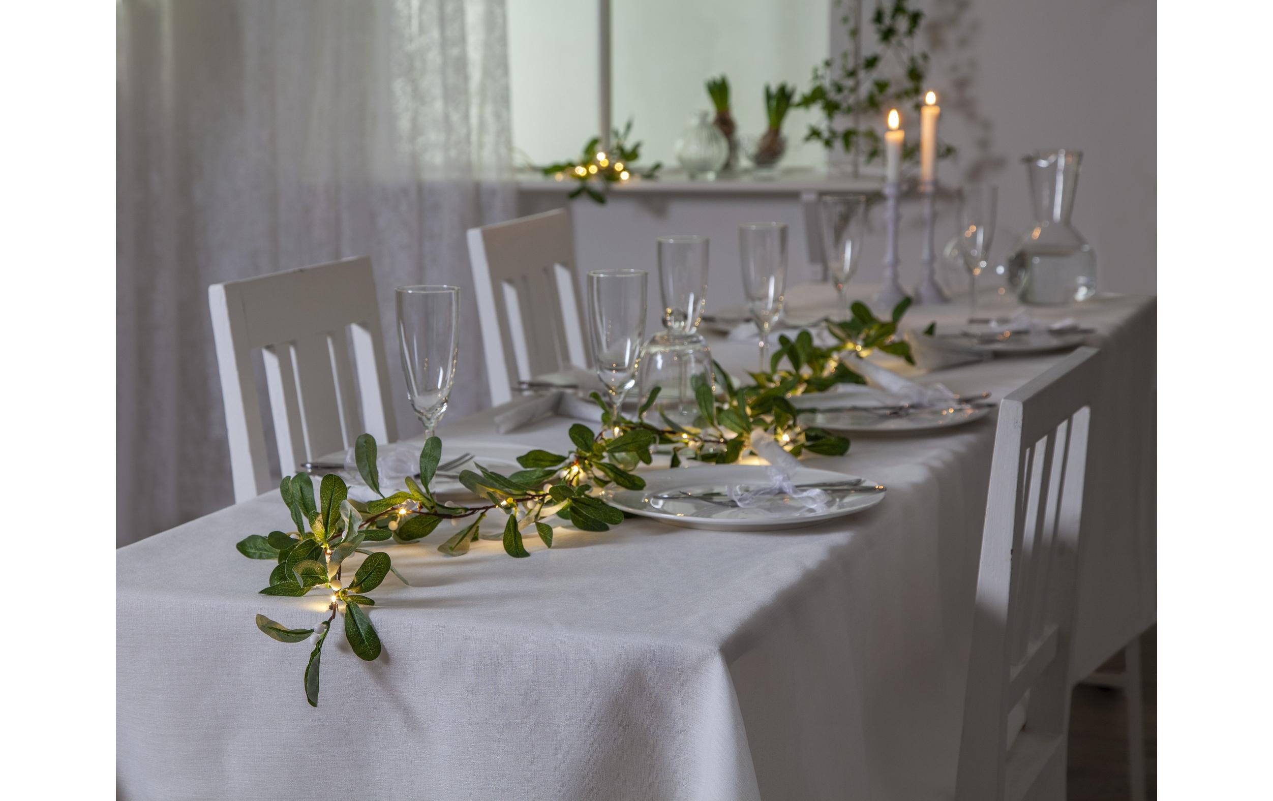 Girlande LED Mistel, 180 cm, GrünLED Weihnachtsdekoration