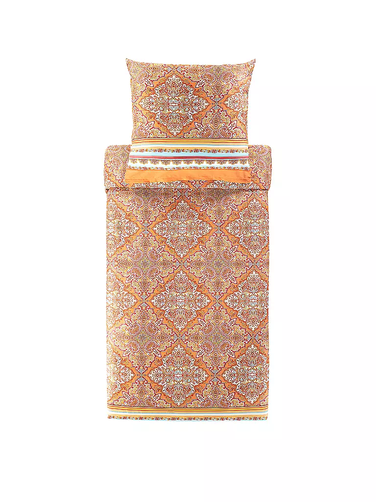 BASSETTI Satin Bettwäsche MARECHIARO 70x90cm/140x200cm Orange orange
