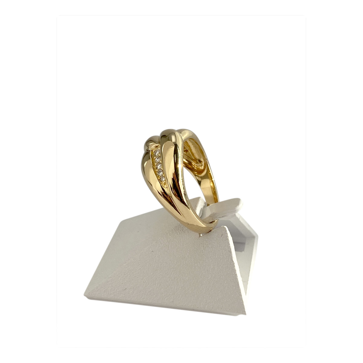 Bague d'occasion or 750 jaune diamants