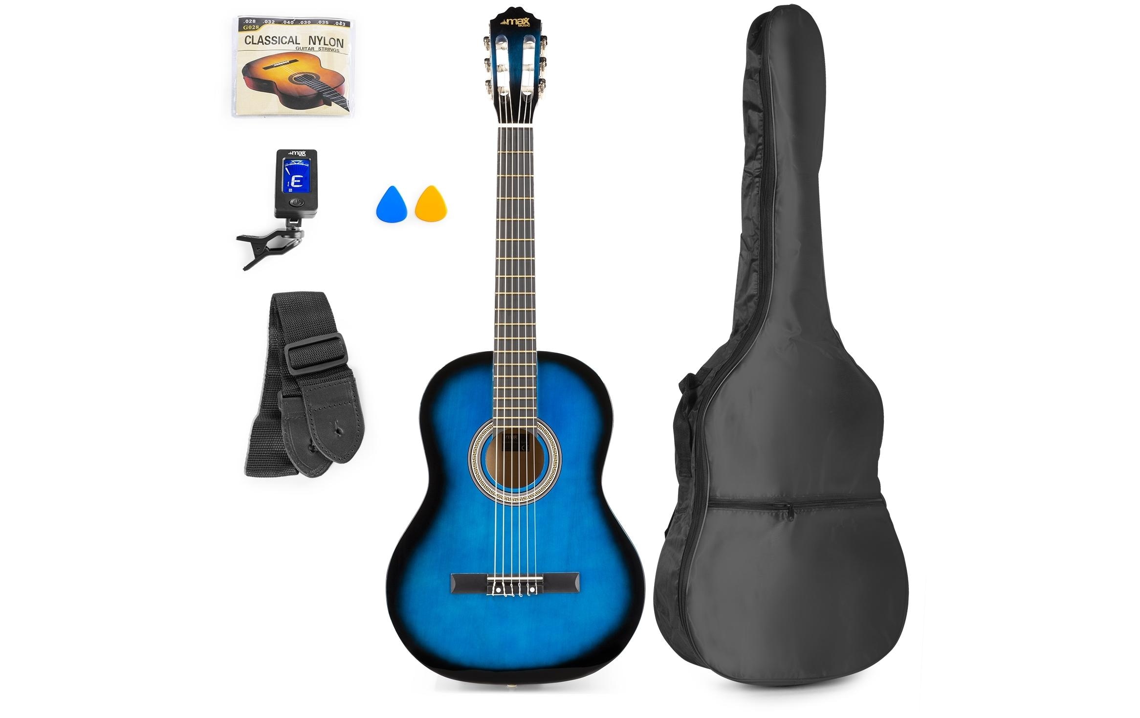 Konzertgitarre »SoloArt Set Blau« Holzart: Ahorn, Linde